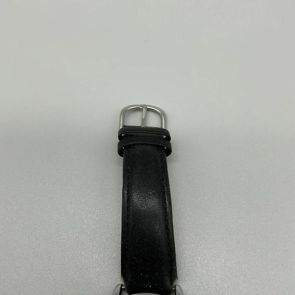 Timex Easy Reader Indiglo WR 30M Mens Watch 35mm Black Leather Band Date
